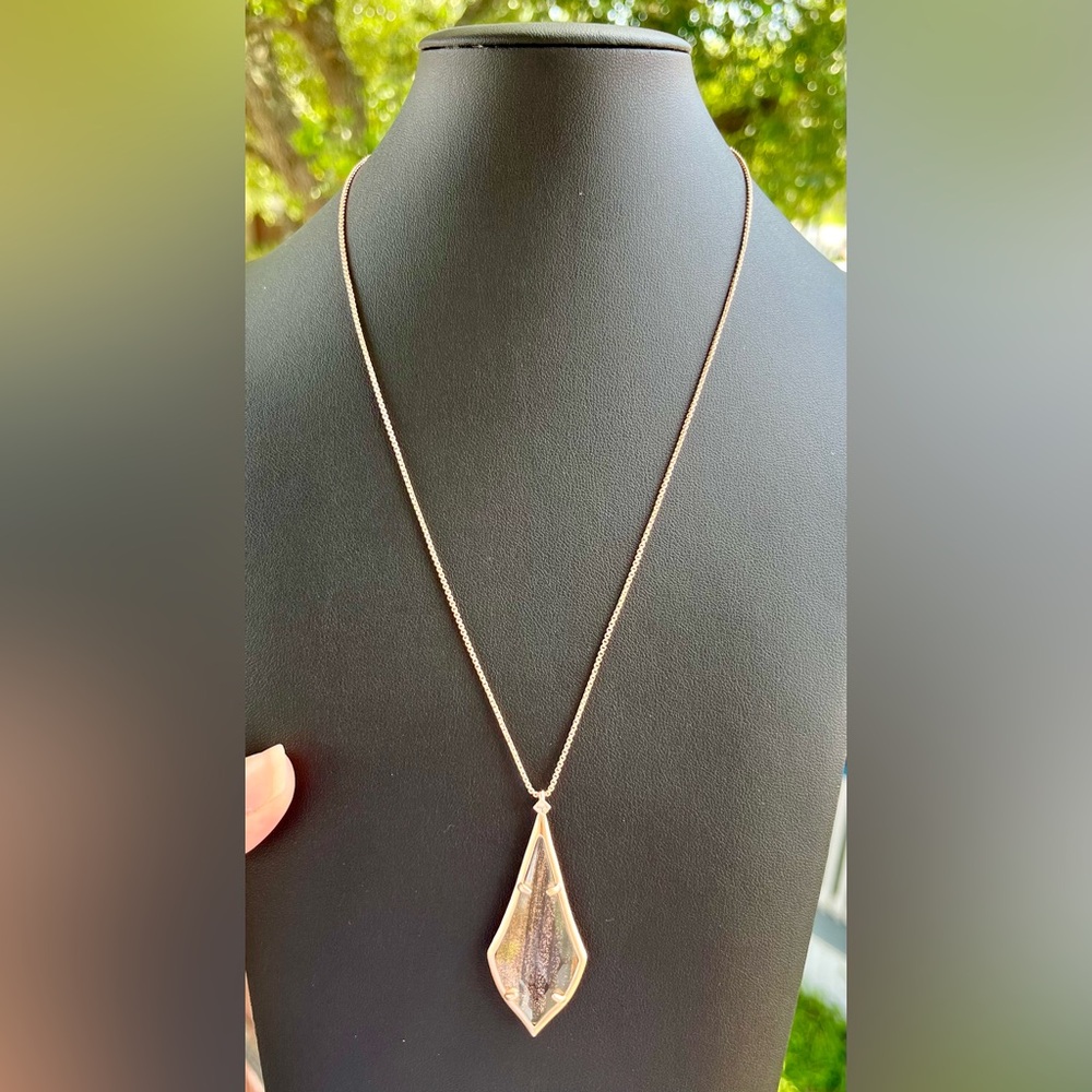 Kendra Scott Rose Gold Olivia Long Necklace